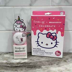 Creme Shop HELLO KITTY Macaron Lip Balm Sweet SPRINKLES + Me Time Face Masks NEW
